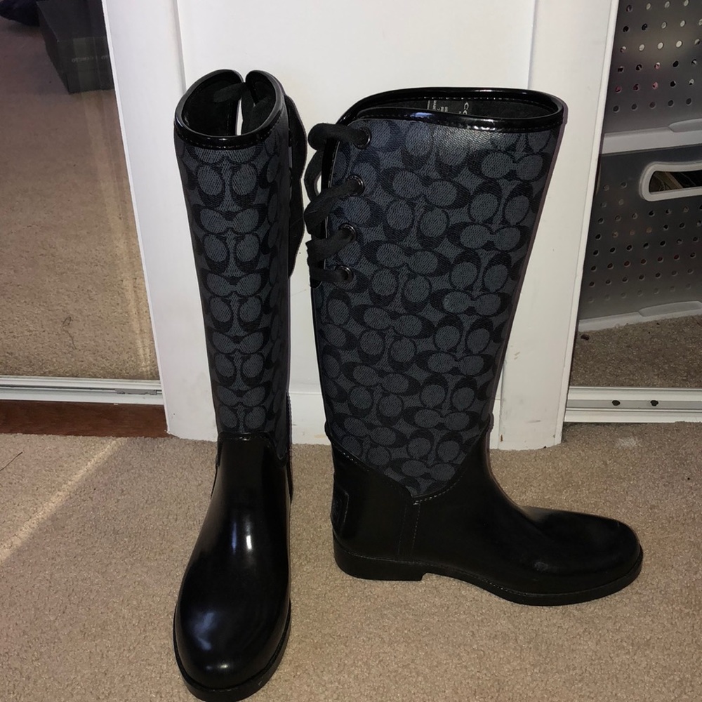 coach rain boots